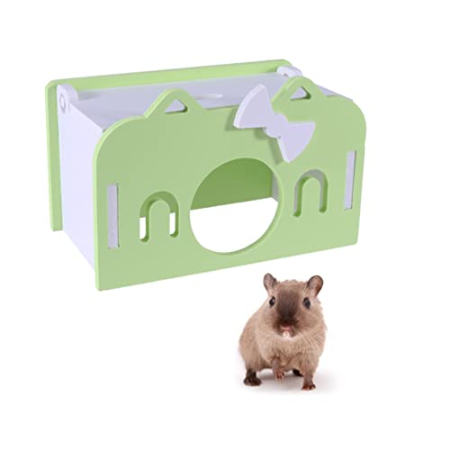 CIYODO Hamsterhaus Haustierzubehör das Grün Greenoodle nager Spielzeug kleintierspielzeug Hamster zubehör Haustier schlafhaus Rattenhäuser natürlich der Haustierprodukte Hölzern von CIYODO