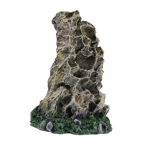 CIYODO Realistisches Resin Aquarium Berg-Dekor Fischsicher Langlebig Leicht zu Installieren Vielseitig Einsetzbar für Aquarien Gartendeko Fischversteck Natürlicher Simulation Berg-Design von CIYODO