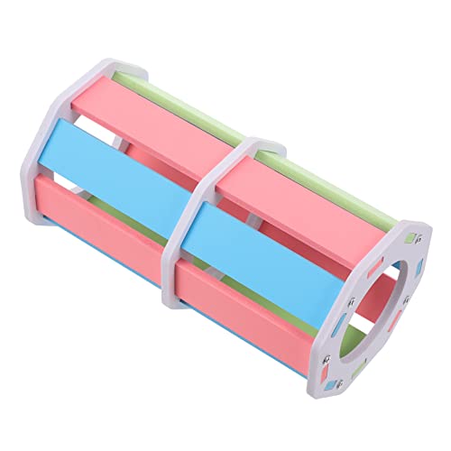 CIYODO Regenbogen - -Hamsternest Kleintierspielzeug Rampe Hamsterzubehör Hamster-Tunnel- Außenspielzeug Hamsterrohr Tunnelspielzeug aus Holz Hamsterversorgung hölzern Bunt von CIYODO