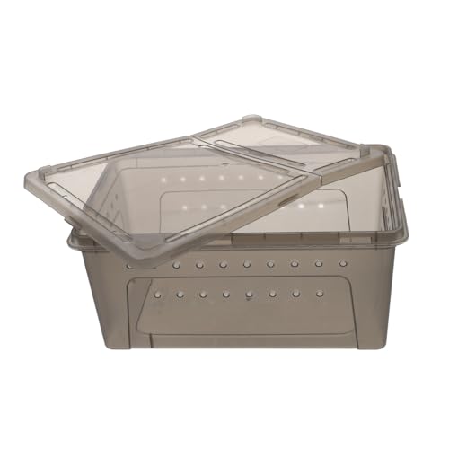 CIYODO Reptilien Terrarium Zuchtbox aus Kunststoff Teiliges Set Schwarz für Schildkröten Eidechsen Spinnen und Insekten mit Belüftung für Optimale Luftzirkulation CIYODO Reptilien Terrarium Zuchtbox aus Kunststoff Teiliges Set Schwarz für Schildkröten Eidechsen Spinnen und Insekten mit Belüftung für Optimale Luftzirkulation von CIYODO