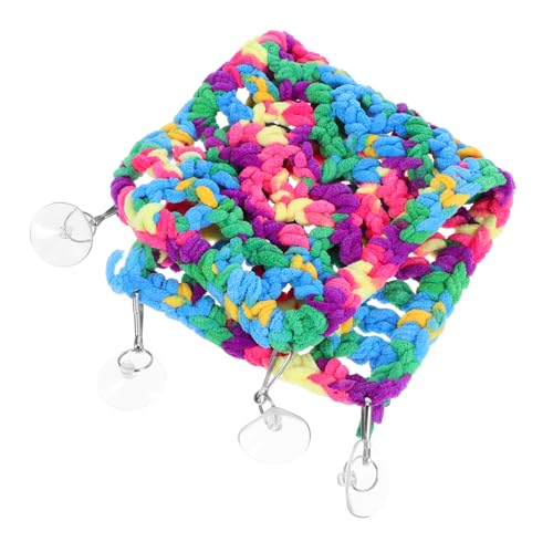 CIYODO Reptilien-hängematte mit Saugnapf Vielseitiges Schlaf Spielbett für Bartagamen Chamäleons Hamster und Kleine Haustiere Einfache Installation Natürliches Design von CIYODO