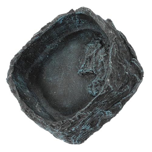 CIYODO Reptile Futter Und Wasserschale Aus Robustem Harz Für Schildkröten Frösche Und Eidechsen Langlebig Und Sicher Für Angenehme Fütterung Und Trinken von CIYODO