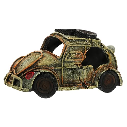 CIYODO Resin Aquarium Ornament Vintage Auto Modell für Fischbecken Dekoration Langlebig für Süß und Meerwasser Geeignet von CIYODO