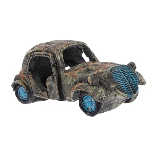 CIYODO Resin Auto Wrack Dekoration Für Aquarien Tank Landschaft Ornament Harz Tank Landschafts Für Garnelen Und Fische Kreatives Aquarium Zubehör von CIYODO
