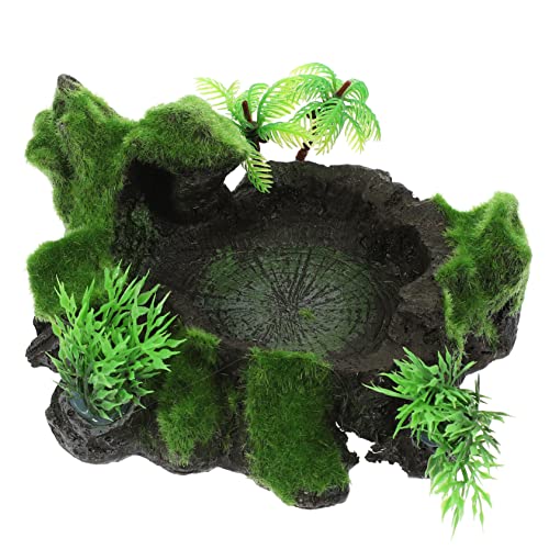 CIYODO Resin Reptilien Wassernapf mit Natürlichem Design rutschfest Abriebfest Futter und Wasserschale für Schildkröten Echsen und Terrarientiere Stabile Futterstation im Aquarium CIYODO Resin Reptilien Wassernapf mit Natürlichem Design rutschfest Abriebfest Futter und Wasserschale für Schildkröten Echsen und Terrarientiere Stabile Futterstation im Aquarium von CIYODO