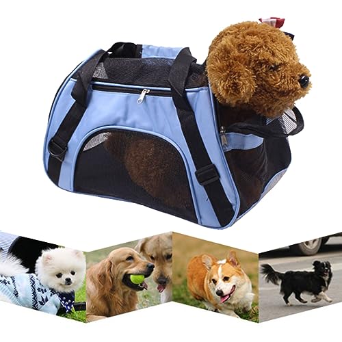 CIYODO Rucksack für Haustiere Reiserucksack für Hunde Hund Reisetasche Rucksackträger für Welpen Rucksackträger für Haustiere Haustiertragerucksack Camping -Haustierträger Haustüte Blau von CIYODO