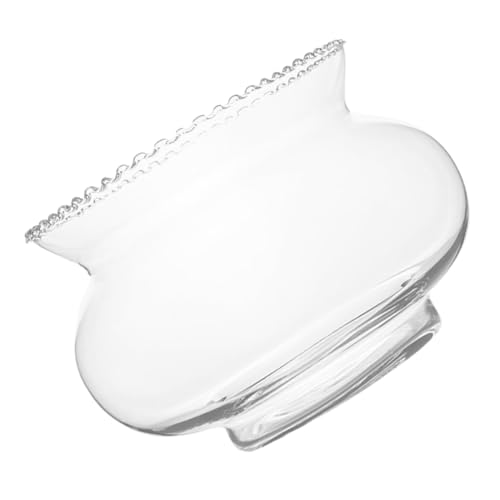 CIYODO Runder Glasfischtank Transparente Blumentopf und Aquarienlösung für Goldfische und Pflanzen Terrarium für Büro und Wohnraumgestaltung von CIYODO
