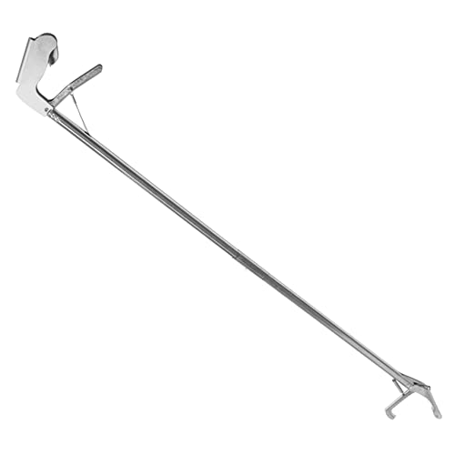 CIYODO Schlangenfalle Schlangenhaken und Greifer Fallen Griffe fangen Schlangenfangwerkzeug Schlangenfanghilfe Schlangenzange aus Metall klappbarer Schlangenfänger-Clip Rostfreier Stahl von CIYODO