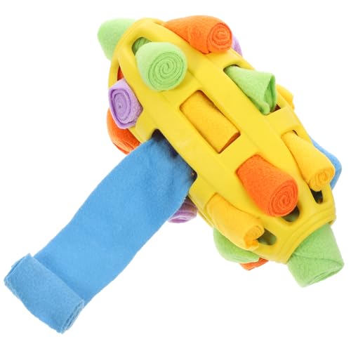 CIYODO Schnupfen Ball Hund Food Distributor Haustier Leckerbissen für Hunde Welpe Hundespielspielspielzeug Spenderball für Hundeleckereien Interaktive Hundespielzeug Polarfleece von CIYODO
