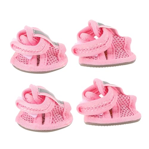 CIYODO 4 Stück Haustierschuhe Hundesandalen Netz-hundestiefel – Turnschuhe Für Größe 2 CIYODO 4 Stück Haustierschuhe Hundesandalen Netz-hundestiefel – Turnschuhe Für Größe 2 von CIYODO