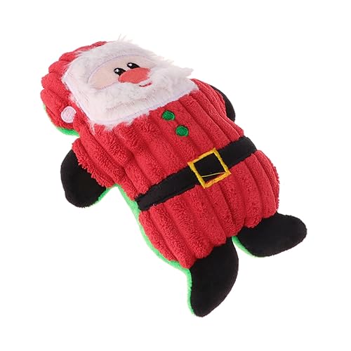 CIYODO Weihnachtsmann-Plüsch-Sound-Spielzeug für Hunde Haustier-Kauspielzeug lustiges pädagogisches Spielzeug CIYODO Weihnachtsmann-Plüsch-Sound-Spielzeug für Hunde Haustier-Kauspielzeug lustiges pädagogisches Spielzeug von CIYODO