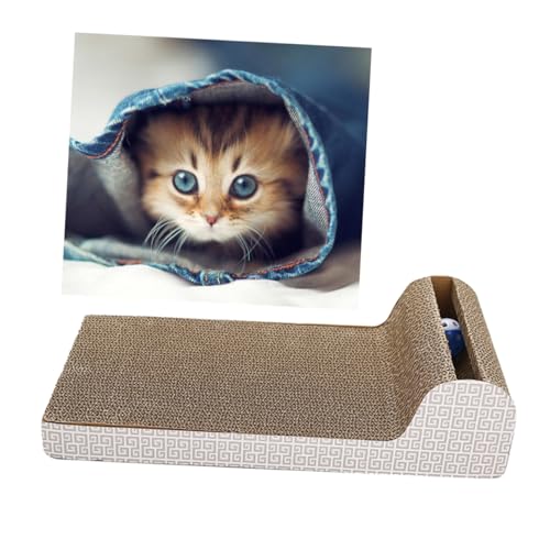 CIYODO Katzenplatte P-förmiges Kratzpad Für Indoor-Katzen Kratzmöbel Haustierspielzeug von CIYODO
