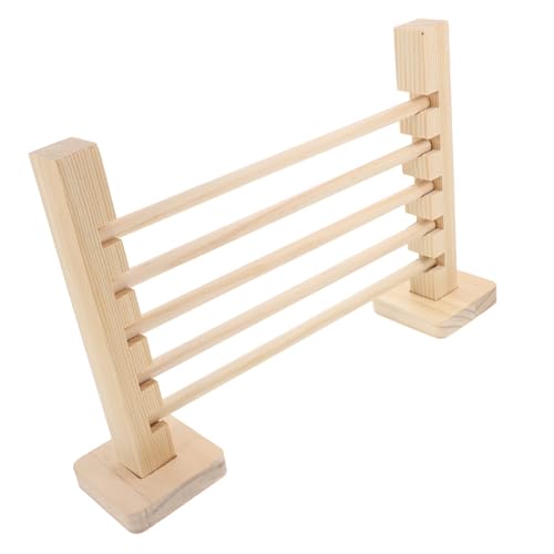 CIYODO Kleintier Trainingssprungstange Aus Holz Agility Spielzeug Für Hamster Meerschweinchen Kaninchen Und Kleintiere Fördert Sprungfähigkeiten Und Fitness Einfach Zu Montieren Und von CIYODO