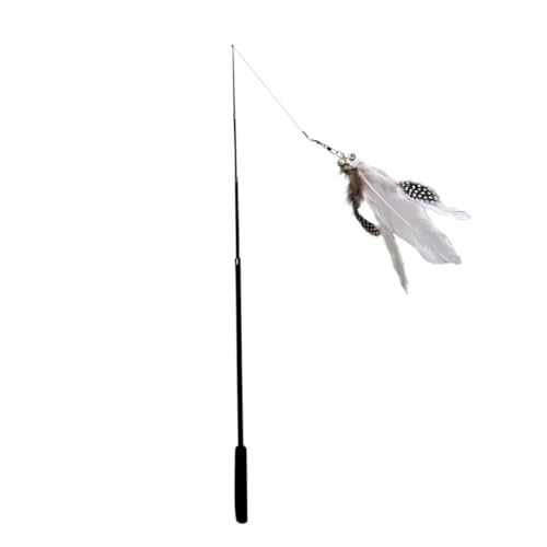 CIYODO Teleskopische Katzenspielangel aus Kohlefaser mit Weißen Federn Interaktives Ultra für Kätzchen Langlebiges Ausziehbares Katzenangel für Aktives und Jagdspaß CIYODO Teleskopische Katzenspielangel aus Kohlefaser mit Weißen Federn Interaktives Ultra für Kätzchen Langlebiges Ausziehbares Katzenangel für Aktives und Jagdspaß von CIYODO