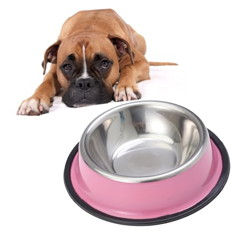 CIYODO Tierbedarf Zubehör Hundenapf Katzennapf Futternapf Haustier Hundenapf Anti Rutsch Napf Bemalter Hundenapf Haustiernapf Tierspielzeug Haustierzubehör Rosa von CIYODO