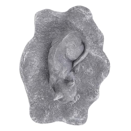 CIYODO Tierisches Haustier gedenkstein Resin Grabstein für Hund Katze Gartendeko Außen Natürliche Farbe Wetterfest Emotionale Erinnerung von CIYODO