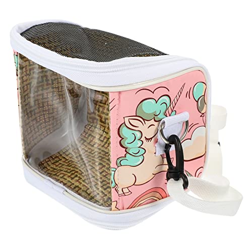 CIYODO Tragetasche für Kleine Haustiere Atmungsaktive Tragehilfe für Hamster und Kleintiere für Reisen und Ausflüge Handlich Verstellbarem Schultergurt von CIYODO