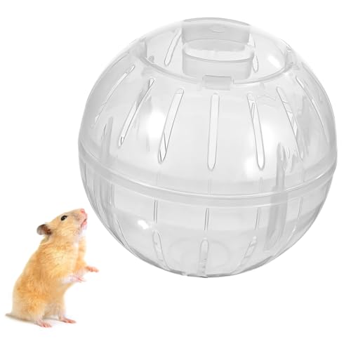 CIYODO Transparente Hamsterkugel mit Belüftungslöchern Waschbar und Kleines Haustierspielzeug für Zwerghamster Rennmäuse und Chinchillas Fördert Bewegung und Frische Luft von CIYODO