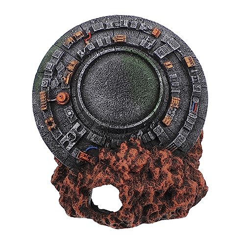 CIYODO UFO Aquarium Ornament Kreatives Fischtank aus Hochwertigem Resin Raumfahrzeug Dekoration für Aquarienlandschaften und Heimdekoration und Langlebig von CIYODO