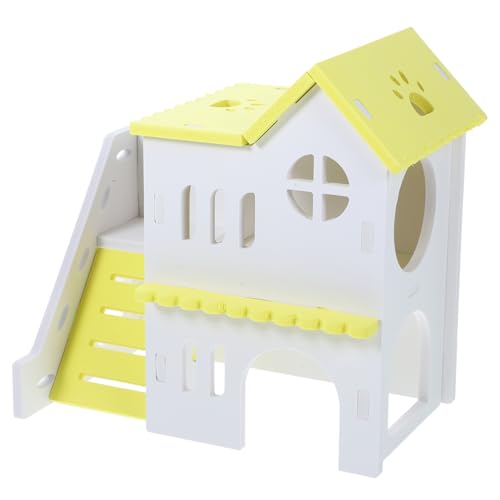 CIYODO Unterstand aus massivem Holz Hamsterbett Hamsterröhren Meerschweinchen verstecken drinnen Meerschweinchenhäuser und Verstecke Hamsterhaut PVC von CIYODO