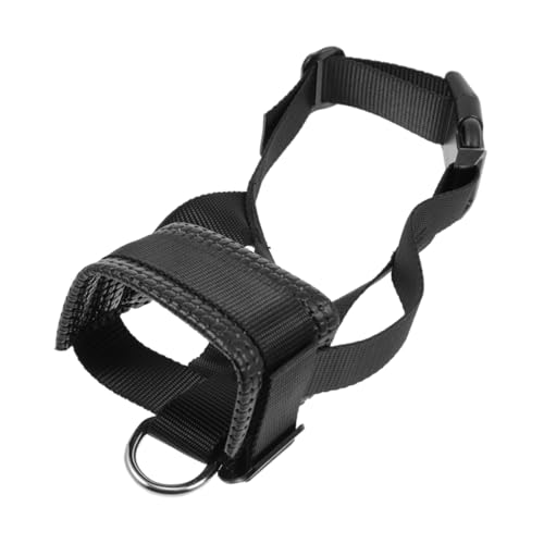 CIYODO Verstellbares Hundemaulkorb Nylon Atmungsaktiv Beißschutz Verhindert Kauen und Fressen für Kleine Hunde Sicherer Sitz für Auto und Tierarzt von CIYODO