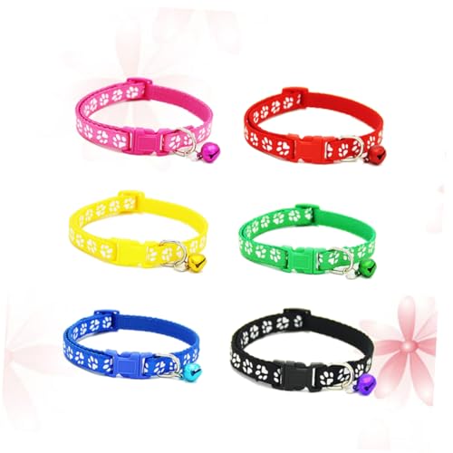 CIYODO 6 Farben Haustierhalsband Glocken Für Katze Hund Einstellbare Sicherheitsschnalle Und Komfortabel von CIYODO