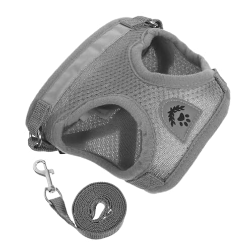 CIYODO Verstellbares Katzen und Kleinhundegeschirr Set mit Leine Leichtes Atmungsaktives Mesh Ausbruchsicher für Haustiere Komfortabel und Elegant für von CIYODO