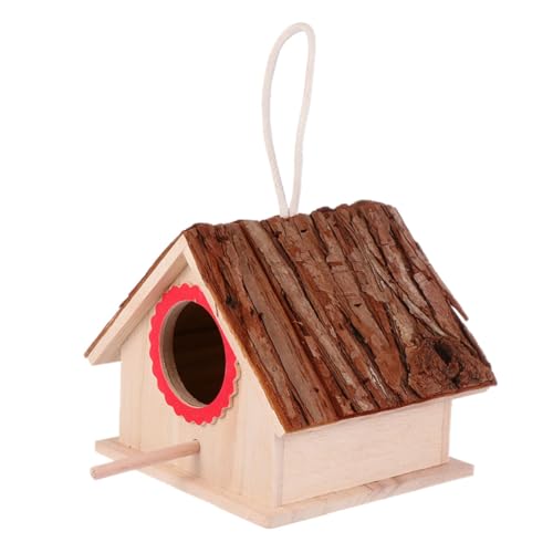 CIYODO Vogelnest Vogelbrutbox Aus Holz Vögel Züchten Vogelhaus Basteln Vogelnest Aus Holz Vogelnest Zur Dekoration Vogelhaus-bastelarbeiten Dekorative Vogelhäuser Fach Tasche Hölzern von CIYODO