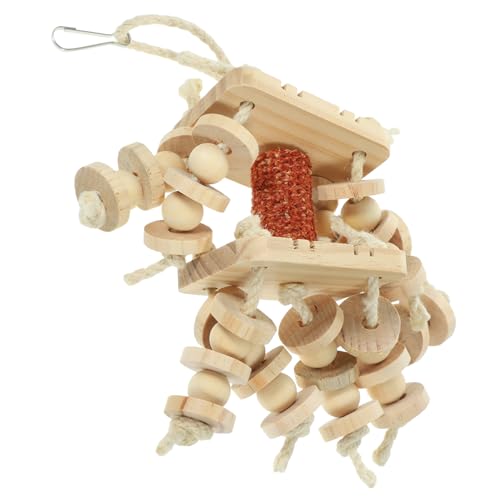 CIYODO Robustes Kauspielzeug Zum Aufhängen Für Papageien Aus Holz Vogelkäfig-zubehör Für Sicheres Kauspielzeug Für Haustiere Für Große Vögel CIYODO Robustes Kauspielzeug Zum Aufhängen Für Papageien Aus Holz Vogelkäfig-zubehör Für Sicheres Kauspielzeug Für Haustiere Für Große Vögel von CIYODO
