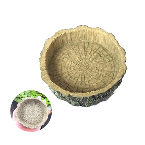 CIYODO Waldmuster Futtertopf Vivarium Futter Wassernapf Zuchtschale Schildkröte Gecko Schlange Haustier Futterteller für Haustiere Schale aus Harz Futternapf für Reptilien CIYODO Waldmuster Futtertopf Vivarium Futter Wassernapf Zuchtschale Schildkröte Gecko Schlange Haustier Futterteller für Haustiere Schale aus Harz Futternapf für Reptilien von CIYODO