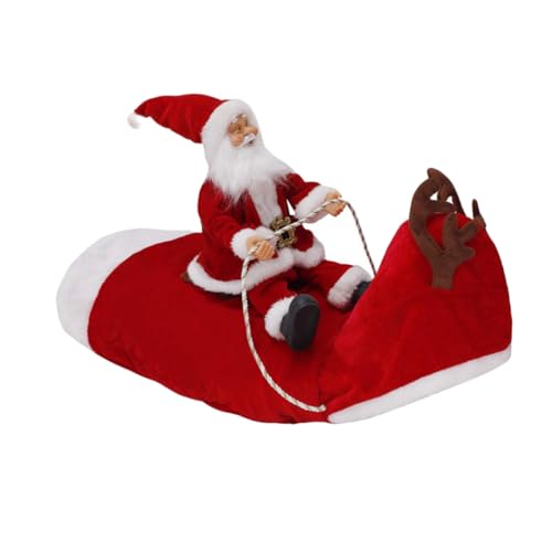 CIYODO Verkleiden Sie Sich als Weihnachtsmanns Rentier für Hunde Weihnachtskleidung für Haustiere gemütlicher Warmer Mantel für Hunde Größe M Rot von CIYODO