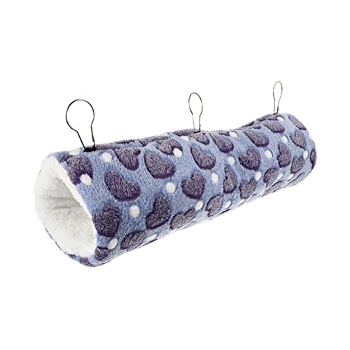 CIYODO Warmer Tunnel Chinchilla Hängematte Frettchen-Plüsch Vlies drinnen Einstreu für Hamster Frettchen Röhre Haushalt Hamstertunnel Hamsterversorgung Kleines Tierkäfigzubehör Violett von CIYODO