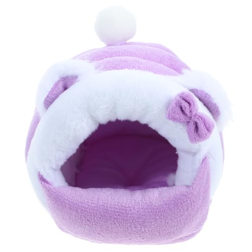 CIYODO Warmes Baumwollnest Wurf klein Haustier Vlies Einstreu für Hamster Bett Schlafsack dekoratives Chinchillahaus Hamsterversteck für den Haushalt stabiles Hamsterhaus Baumwolle Violet CIYODO Warmes Baumwollnest Wurf klein Haustier Vlies Einstreu für Hamster Bett Schlafsack dekoratives Chinchillahaus Hamsterversteck für den Haushalt stabiles Hamsterhaus Baumwolle Violet von CIYODO