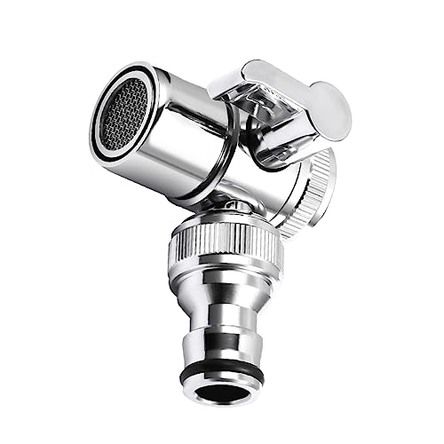 CIYODO Vielseitiger Spülbecken-Wasserhahn-Adapter Für Den Außenbereich Splitter Für Schlauch Vollkupferkonstruktion Langlebig von CIYODO