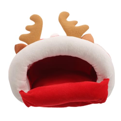 CIYODO Weihnachts Hamsternest Warmes Schlafhaus Für Chinchillas Meerschweinchen Und Kleine Haustiere Süßes Und Haustierversteck CIYODO Weihnachts Hamsternest Warmes Schlafhaus Für Chinchillas Meerschweinchen Und Kleine Haustiere Süßes Und Haustierversteck von CIYODO