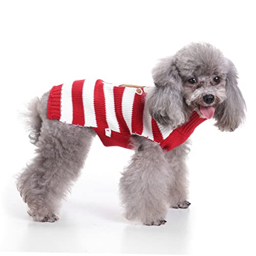 CIYODO Winterkleidung für Hunde Weihnachtskatzenkostüm Hundepullover für kleine Hunde Weihnachts hundepullover hundewintermantel Dog Coat Kleiner Hundepullover Weihnachtspullover der Hund von CIYODO