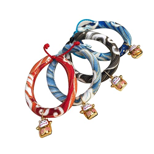 CIYODO Verstellbares Halsband für Haustiere Halskette für Hunde Kragen Handgemachte japanische Blumenhalskette für Haustiere Handgefertigtes Halsband für Haustiere Halsketten Handbuch von CIYODO