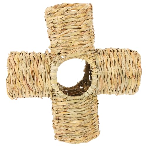 CIYODO Exquisiter Design-Tunnel aus Strohgeflecht bequemer Unterschlupf für Kleintiere wie Hamster CIYODO Exquisiter Design-Tunnel aus Strohgeflecht bequemer Unterschlupf für Kleintiere wie Hamster von CIYODO