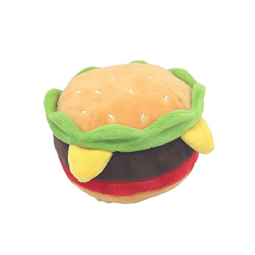 CIYODO Haustierspielzeug Hundekauspielzeug Soundspielzeug Plüschspielzeug Hamburgerform Sicher Für Die Pfoten CIYODO Haustierspielzeug Hundekauspielzeug Soundspielzeug Plüschspielzeug Hamburgerform Sicher Für Die Pfoten von CIYODO