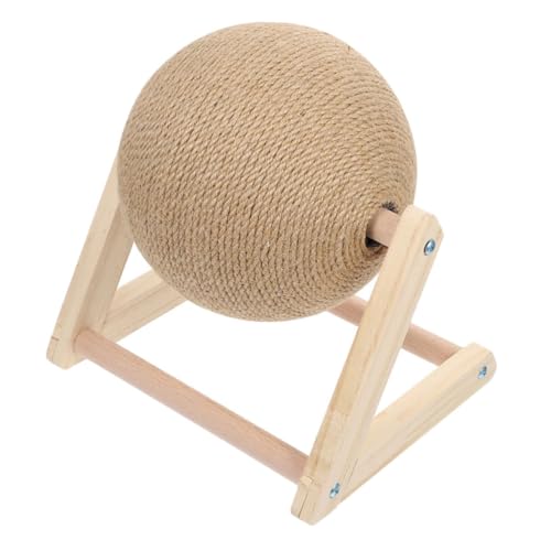 CIYODO Kratzball für Katzen sisal dartscheibe Dekoration Schlafzimmer Kratzbaum für Katzen holziges Spielzeug Spielzeuge Schaber Stehen kätzchen kratzball stabile Kätzchenkratzer drinnen von CIYODO