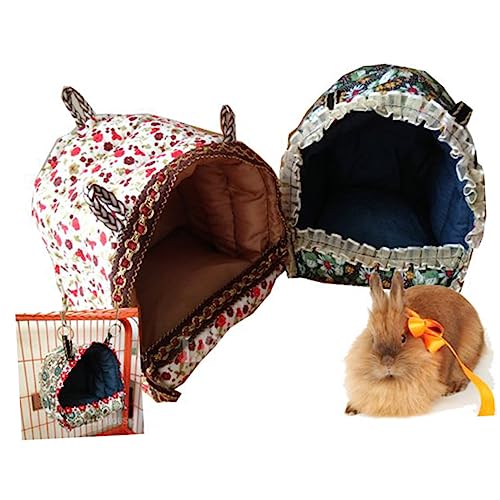 CIYODO Tierhütte Baumwollnest Schlafnest Hängematte Papageien Hängematte Hamster-Hängematte Spielzeug Hängematte haustierbett pet Bed pet Supplies tierische Hommock Kaninchen-Hängematte von CIYODO