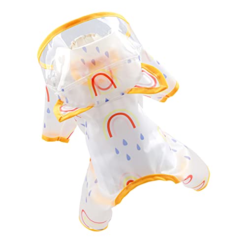 CIYODO transparenter Haustierregenmantel für Hunde Kleidung Körperpflege Doggy -Regenmantel im Freien Hund Poncho wasserdicht wasserdichter Regenmantel für kleine Hunde Polyester Gelb CIYODO transparenter Haustierregenmantel für Hunde Kleidung Körperpflege Doggy -Regenmantel im Freien Hund Poncho wasserdicht wasserdichter Regenmantel für kleine Hunde Polyester Gelb von CIYODO