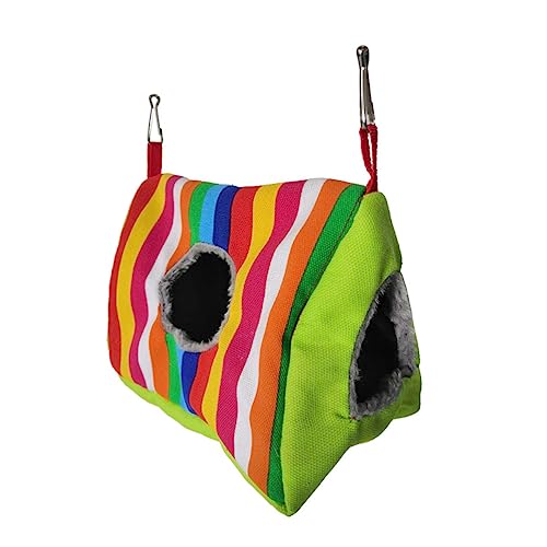 CIYODO warmes Papageiennest Warmer Vogel Schlafen doppelt Plüsch haustierbett pet Bed petbett haustierfeldbett Vogelkomfort Vogelhängematten Vogelnestbett-Hängematte Vogelnest Hängematte von CIYODO