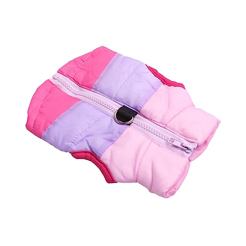 CIYODO Winterweste Für Hunde Warmer Hundemantel Haustierkleidung Baumwolle Größe Xs Rosé Pink von CIYODO