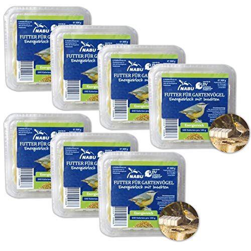 CJ Wildlife Energieblock mit Insekten für Wildvögel, Sparpack 7 x 300 g von CJ Wildlife