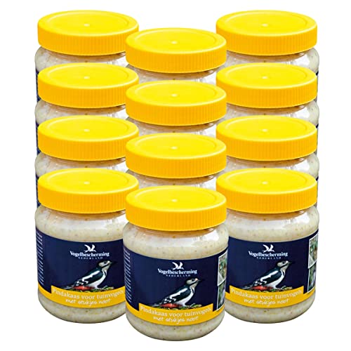 CJ Wildlife Erdnussbutter für Vögel, mit Nussstückchen, Sparpack 12 x 330 g von CJ Wildlife