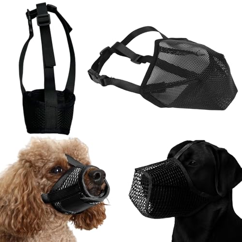 2 Stück Schwarz Maulkorb, Sicherheits-Maulkorb für Große und Mittlere Hunde, Ideal für Spaziergänge, Park, Outdoor-Aktivitäten, Camping, Reisen, Hundetraining, Hundesport, L 2 Stück Schwarz Maulkorb, Sicherheits-Maulkorb für Große und Mittlere Hunde, Ideal für Spaziergänge, Park, Outdoor-Aktivitäten, Camping, Reisen, Hundetraining, Hundesport, L von CJAPGJW