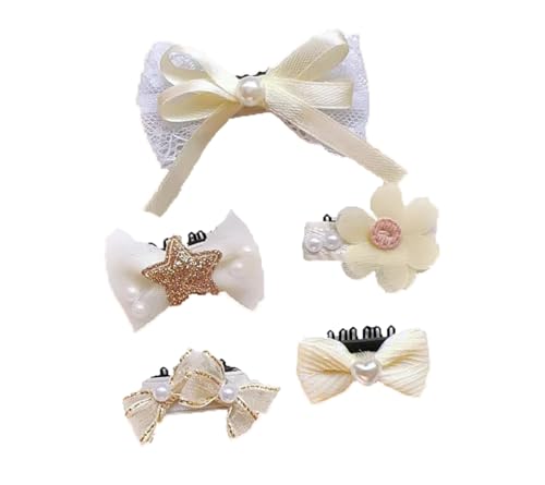 Haarschleifen für Hunde, handgefertigt, Schnapp-Haar-Accessoires, Schleife, Haustierpflege-Produkte, Yorkshire, Welpen, Clips, 5 Stück Haarschleifen für Hunde, handgefertigt, Schnapp-Haar-Accessoires, Schleife, Haustierpflege-Produkte, Yorkshire, Welpen, Clips, 5 Stück von CJKDXDH