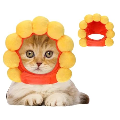 Haustier-Sonnenblumenhut, Hund, Katze, lustige Kopfbedeckung, Kopfbedeckung, Haustier, Halloween, Cosplay, Verkleidung, Zubehör für Halloween, Weihnachten, Foto-Requisite Haustier-Sonnenblumenhut, Hund, Katze, lustige Kopfbedeckung, Kopfbedeckung, Haustier, Halloween, Cosplay, Verkleidung, Zubehör für Halloween, Weihnachten, Foto-Requisite von CJKDXDH
