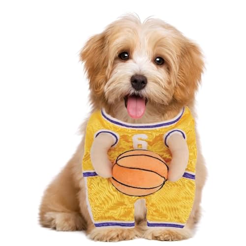 Hunde-Basketball-Kostüm mit Ball, Basketball-Hundekostüm, Basketballspieler-Kostüm, Hunde-Basketballkostüm, Haustier-Halloween-Kostüme für Hunde und Katzen, verstellbare Träger Hunde-Basketball-Kostüm mit Ball, Basketball-Hundekostüm, Basketballspieler-Kostüm, Hunde-Basketballkostüm, Haustier-Halloween-Kostüme für Hunde und Katzen, verstellbare Träger von CJKDXDH